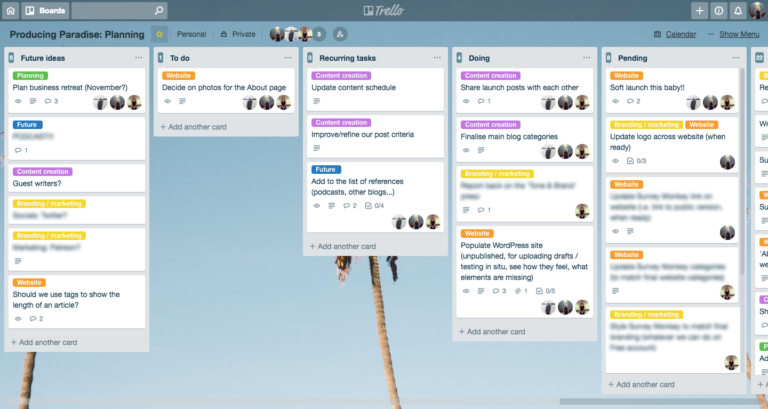 How we use: Trello for to do lists | Producing Paradise