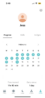 Balance app screenshot showing the personal profile with a calendar marking which days you meditated