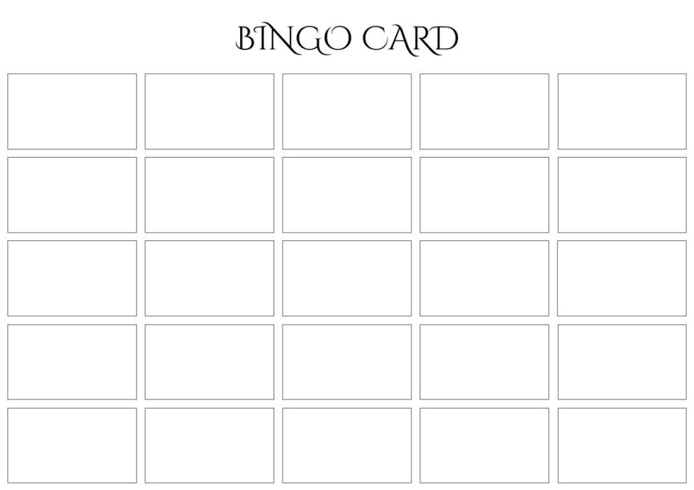 How to make a new year bingo card producing paradise